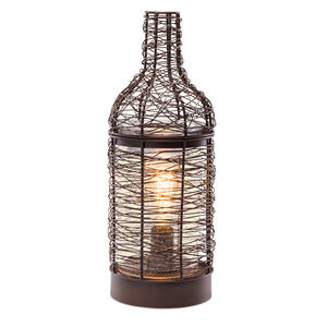 Scentsy Vino Warmer Wire Wine Bottle Edison Bulb Wax Warmer NIB